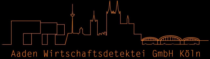 Skyline Köln, Banner der Aaden Detektei Köln; Detektiv in Köln, Privatdetektiv Köln